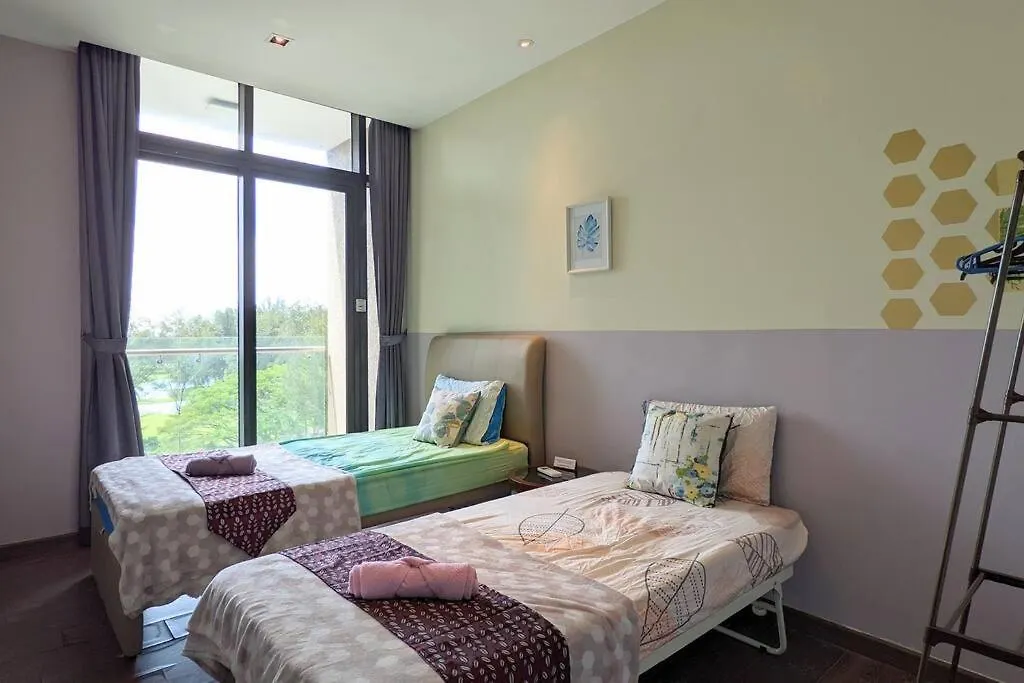 Appartement Deluxe 2-Bedroom & 2 Bathroom Corner Oasis At Riverson Soho Opposite Imago Shopping Mall Kota Kinabalu Maleisië